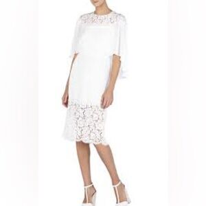 Bcbgmaxazria batwing cape Lacie  dress sz s
